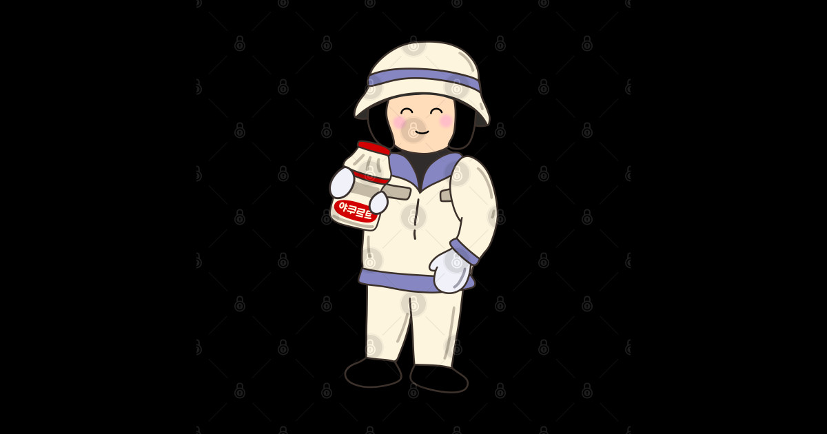 Yakult Ajumma - 야쿠르트 아줌마 - Korean - Sticker | TeePublic