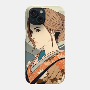 Emma Watson Ukiyo-E Phone Case