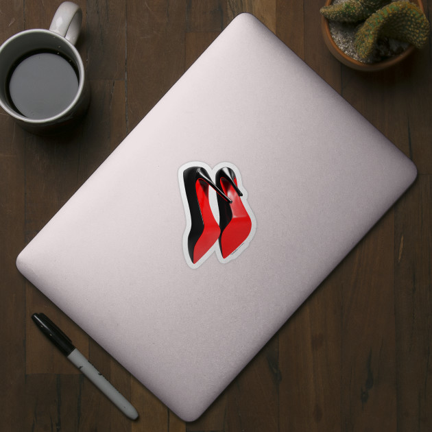 Red Black High Heel Shoe Stickers - 24 Results