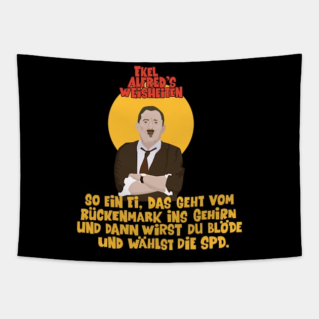 Alfred Tetzlaff - Ekel Alfred - Ein Herz und eine Seele Tapestry by Boogosh