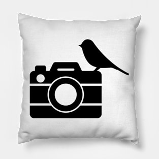 Bird on camera! Pillow