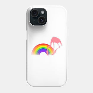 Pink Flamingo End of the Rainbow Phone Case