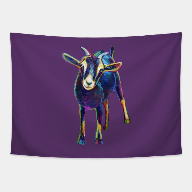 Gertie the Goat, Star of the Show Tapestry by RobertPhelpsArt