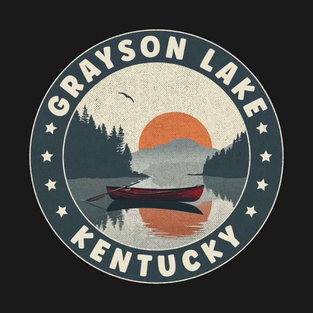 Grayson Lake Kentucky Sunset by turtlestart