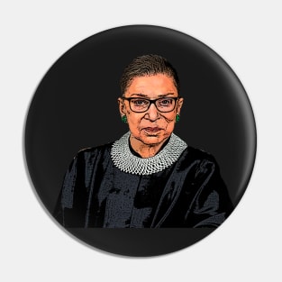 Ruth Bader Ginsburg Cartoonish Pin