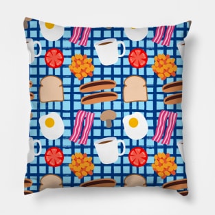 English Breakfast Pattern Pillow