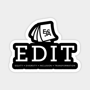 EFAs EDIT Committee Logo in white Magnet