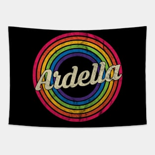 Ardella - Retro Rainbow Faded-Style Tapestry