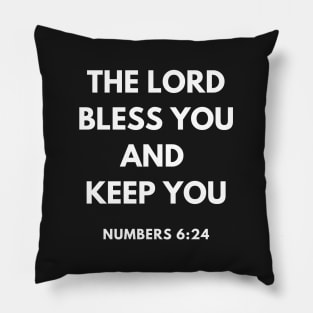 Numbers 6-24 Lord Bless You and Keep You Pillow