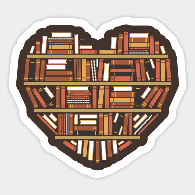 I Heart Books - Book - Sticker