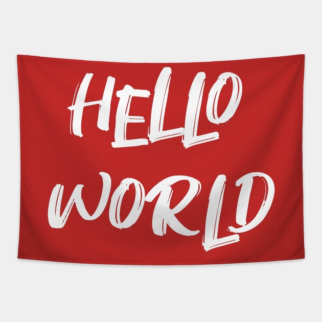 Hello World Tapestry by madeinchorley