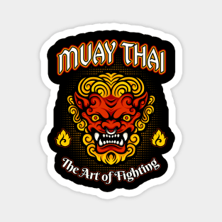 Muay Thai Martial Arts Demon Fighter MMA Magnet