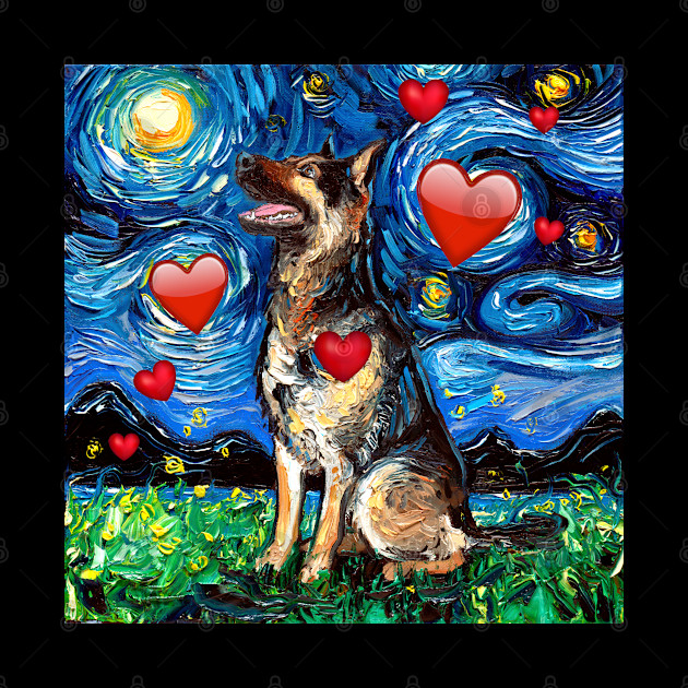 German Shepherd Night 2 - German Shepherd - Phone Case