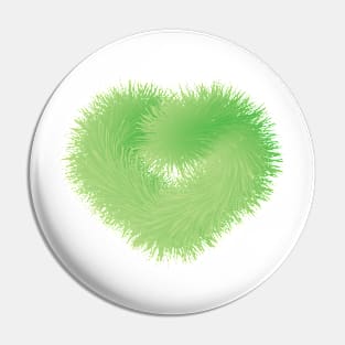 Green Fur Love Pin