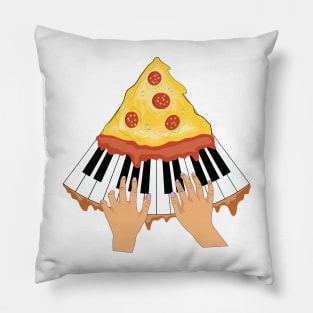 pizza and piano Pillow