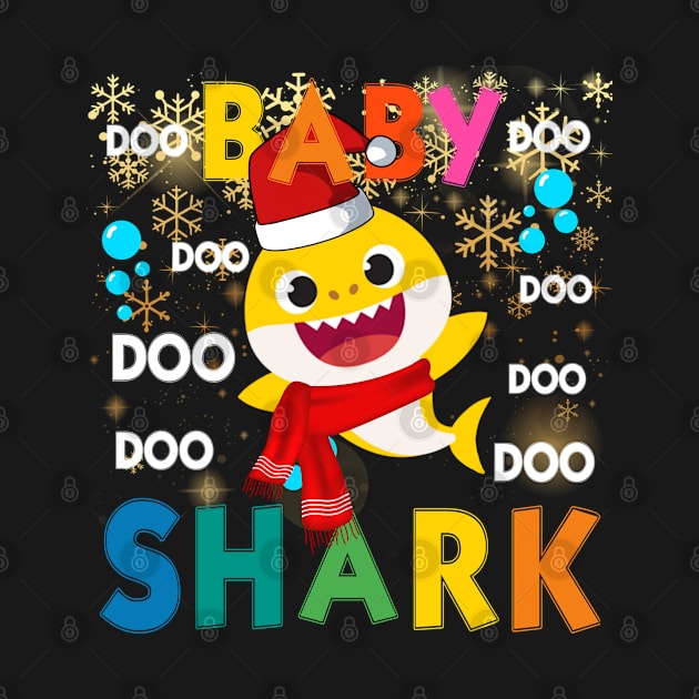 christmas baby shark by  Memosh Everything 