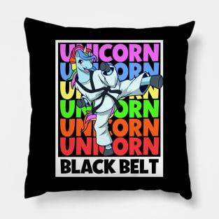 Unicorn - Tang Soo Do Black Belt Pillow