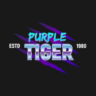 Purple Tiger - Retro logo T-Shirt