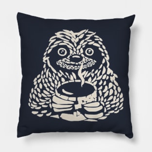 sloth coffee Pillow