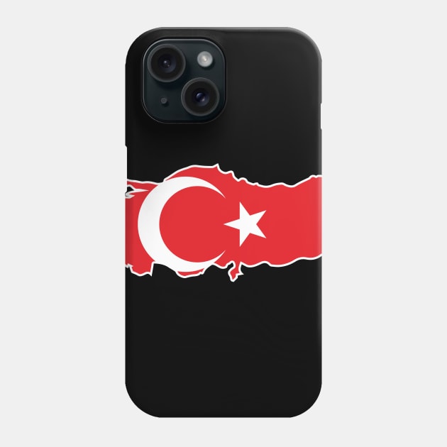 Turkey map flag designs Phone Case by D_designs