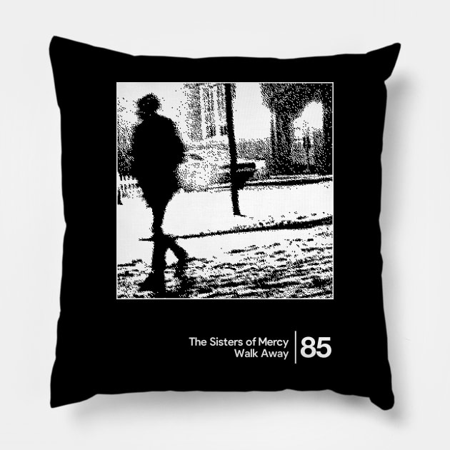 The Sisters Of Mercy / Minimalist Style Graphic Artwork Design Pillow by saudade