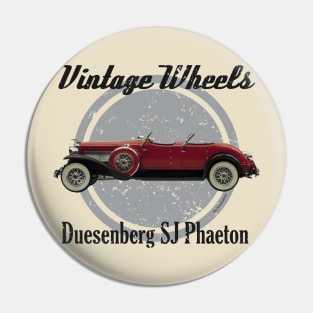 Vintage Wheels - Duesenberg SJ Roadster Pin