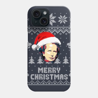 Margaret Thatcher Merry Christmas Phone Case