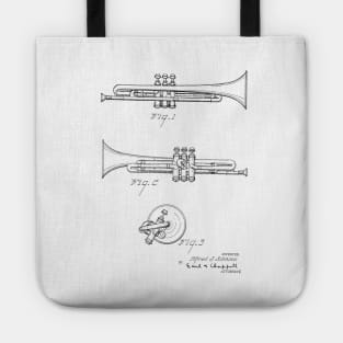 Musical Instrument vintage Patent Drawing Tote