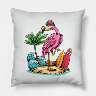 Flamingo Tshirt Women, Vacay mode Shirt Pillow