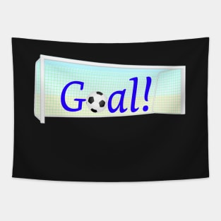 Score a football goal Tapestry