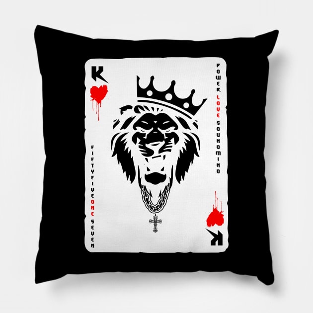 KING OF HEARTS Pillow by fiftyfive17