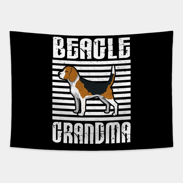 Beagle Grandma Proud Dogs Tapestry by aaltadel