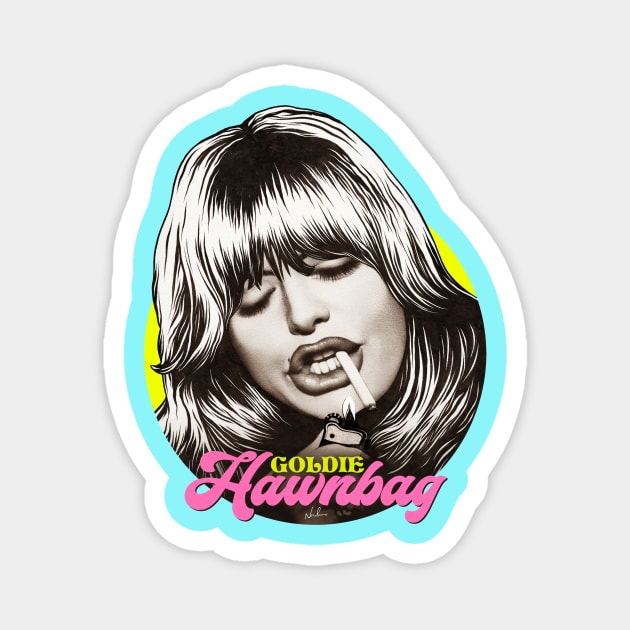 GOLDIE HAWNBAG Magnet by nordacious