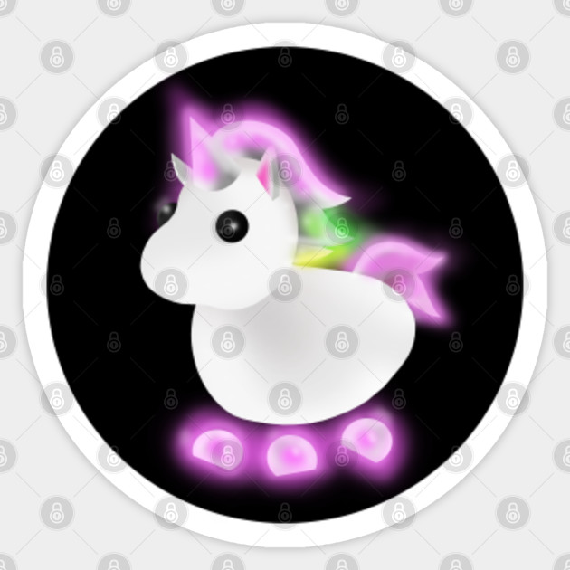 Adopt Me Unicorn Roblox Sticker Teepublic - unicorn picture ids for roblox