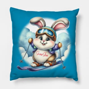 Ski Bunny Pillow