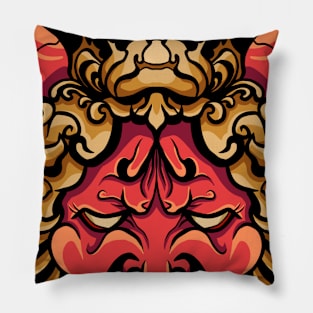 Red Head Demon Pillow