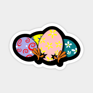 Colorful Easter Eggs apparel, Easter Chic is popping out Magnet