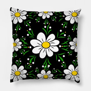 daisy flower meadow floral daisies pattern bloom Pillow