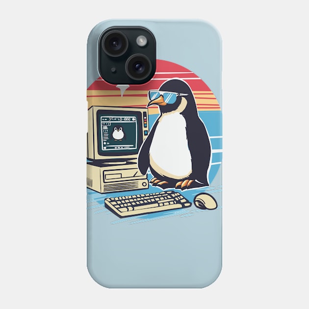 Penguin Tech Phone Case by EzekRenne