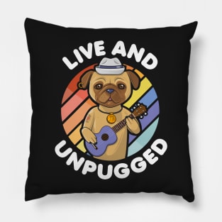 Dog play guitar Pillow