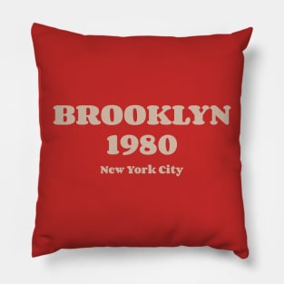 Brooklyn 1985 New York City v3 Pillow