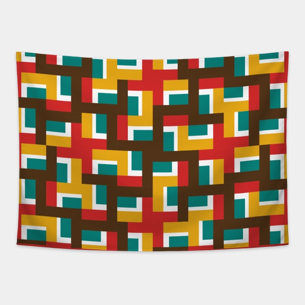 Geometric pattern Tapestry by Gaspar Avila