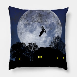 BMX Freestyle - Blue Night Pillow