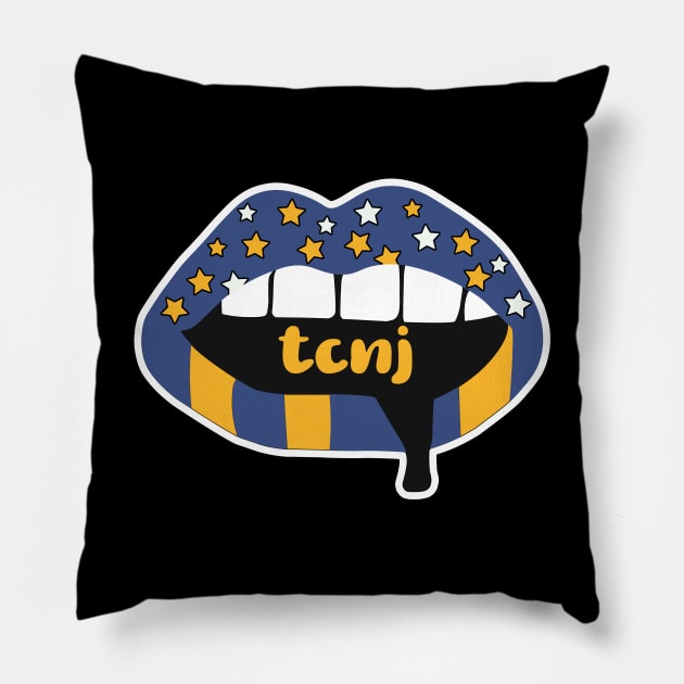 TCNJ Lips Pillow by NFDesigns