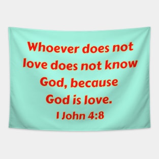 Bible Verse 1 John 4:8 Tapestry