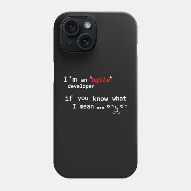 Agile ( ͡° ͜ʖ ͡°) Phone Case by findingNull