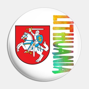 Lithuania Coat of Arms Design Pin