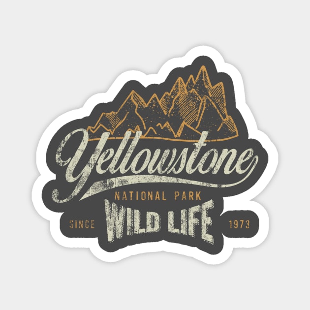 Yellowstone National Park Magnet by Sacrilence