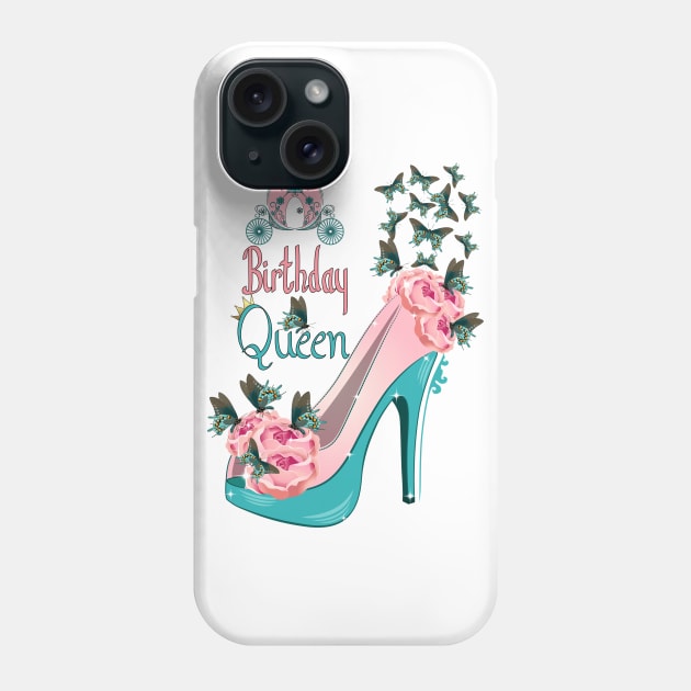 Birthday Queen Phone Case by Designoholic