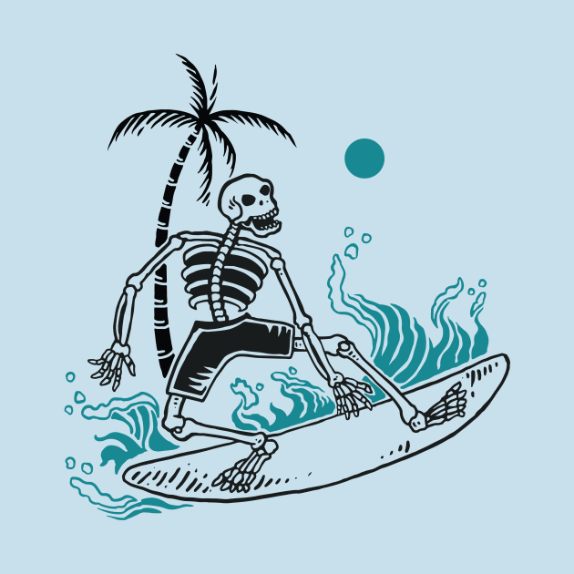 Skeleton Surfer by spacemedia